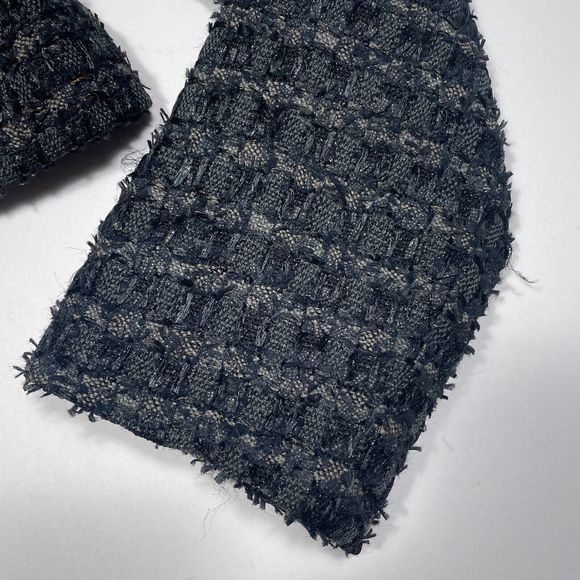 Lida Baday Jacket Womens Size 4 Black Boucle Tweed Full Zip Wool Blend Career - Picture 6 of 11